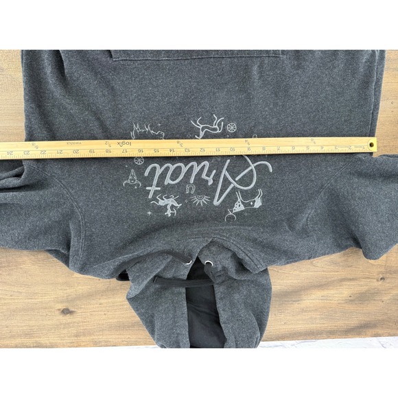 Ariat Women Charcoal Embroidered Gray Hoodie Sweatshirt Western Rodeo Cowgirl XL - Picture 8 of 10